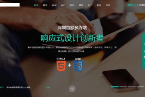 php开发的美观大气的企业建站推广服务网站源码